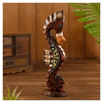 Сувенир "Морской конь" дерево 11х5,5х30 см