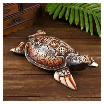 Сувенир "Мудрая черепаха" дерево 30х20х7 см