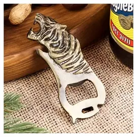 Сувенир мультитул "Тигр. золото", 9х4х0,5 см, металл