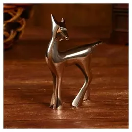 Сувенир "Оленёнок" алюминий 7,6х5,1х15,2 см (Никелевое покрытие)