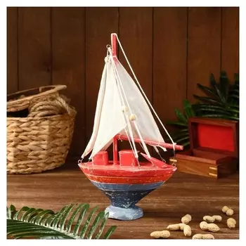 Сувенир "Парусник" дерево 24х8х39 см