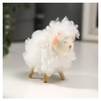 Сувенир пасхальный "Барашек - белое облако" 7,5х8х4,5 см