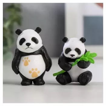 Сувенир пластик "Панда" 4,5х3,4х2,8 см