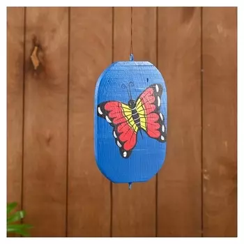 Сувенир подвесной "Бабочки" дерево 12х13х15 см