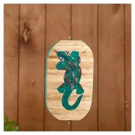 Сувенир подвесной "Ящерица" дерево 12х13х15 см