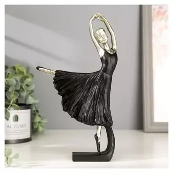 Сувенир полистоун "Балерина в чёрной пачке" 24х8х14 см