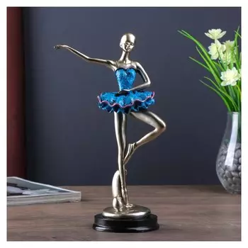 Сувенир полистоун "Балерина в синей пачке" 25х14х9 см