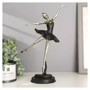 Сувенир полистоун "Балетное па, чёрная пачка" 31х10х10,8 см