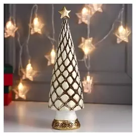 Сувенир полистоун "Ёлочка стёганная со звездой" 31,5х9,5х9,5 см