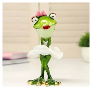 Сувенир полистоун лак "Лягушка монро" 16,5х8,2х9,5 см