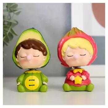 Сувенир полистоун "Малыш-фруктик" пружинка 7,5х4,8х4,2 см