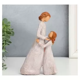 Сувенир полистоун "Мама с дочерью" 20х11,5х5 см