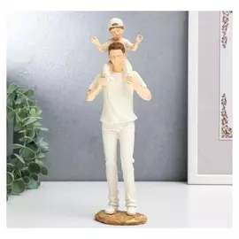 Сувенир полистоун "Отец и сын" 25,5х6х8,5 см