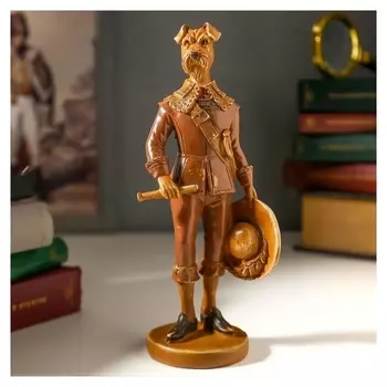 Сувенир полистоун "Пёс мушкетёр" под дерево 21х8х9 см