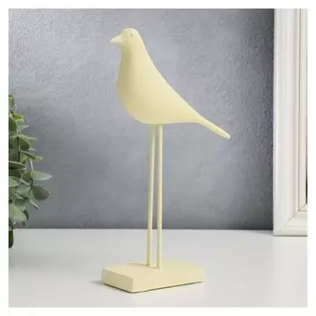 Сувенир полистоун "Птица - длинные лапки" белая 23х17 см