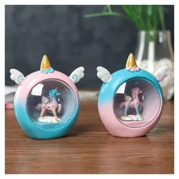 Сувенир полистоун свет "Пегас в облаках" 11х6,3х10 см