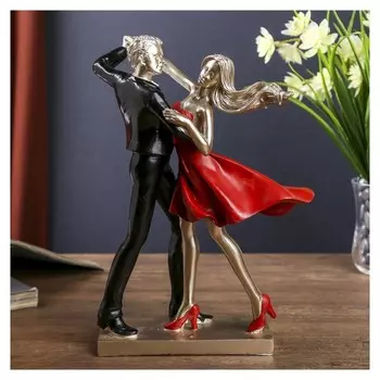 Сувенир полистоун "Танцующая пара" 24х18х6 см