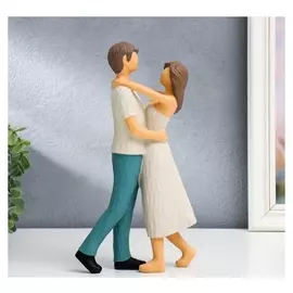 Сувенир полистоун "Танец влюблённых" 24,5х5х13 см