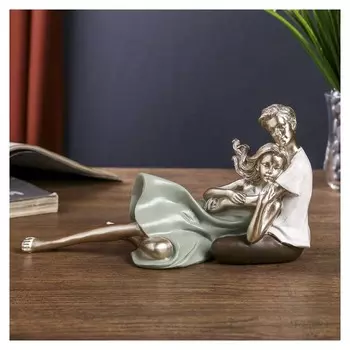 Сувенир полистоун "Влюблённая парочка" 11,5х21х9 см