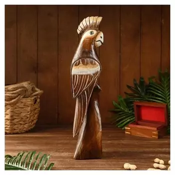 Сувенир "Попугай" дерево 12х8х50 см