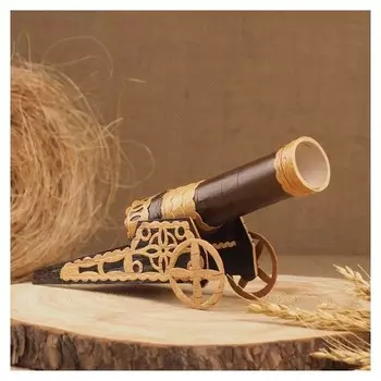 Сувенир "Пушка", береста, 24х7х11 см