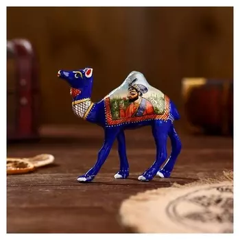 Сувенир "Расписной верблюд" алюминий 11х3х9 см