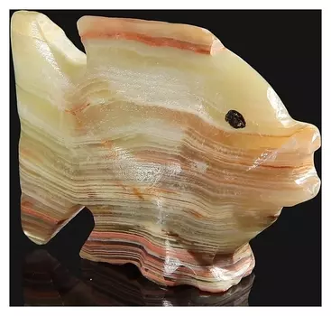 Сувенир «Рыба», 5 см, оникс