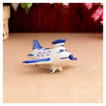 Сувенир "Самолётик", 6 см, гжель