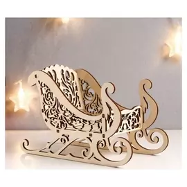 Сувенир "Сани" 23х14х10,5 см (Набор 6 деталей)