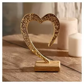 Сувенир "Сердце" на подставке 12х5х18 см