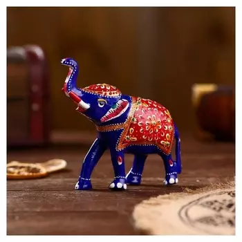 Сувенир "Синий слон" алюминий 11,5х5х11 см