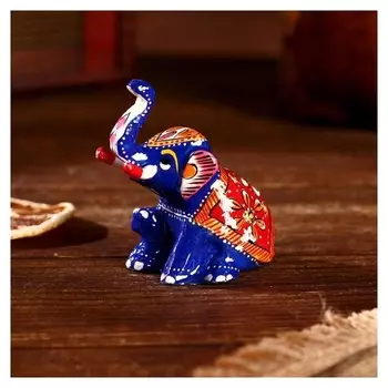 Сувенир "Синий слонёнок" алюминий 5,5х3,5х6 см