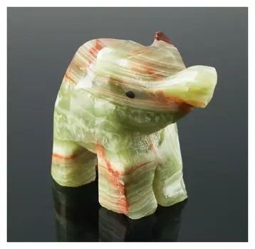 Сувенир «Слон», 6,3 см, оникс