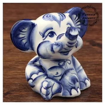Сувенир "Слон лёша", гжель