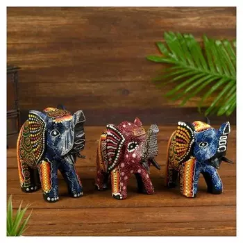 Сувенир "Слон с точечным узором"