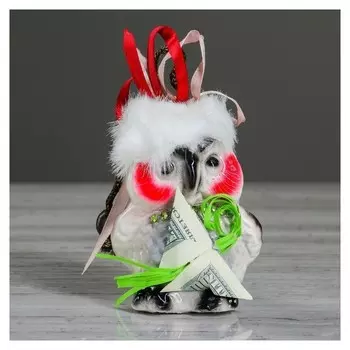 Сувенир "Сова с деньгами" 10 см