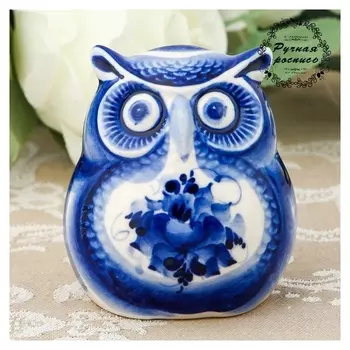 Сувенир «Совёнок», гжель