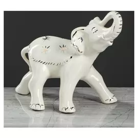 Сувенир-статуэтка "Слон" белый, 19 см