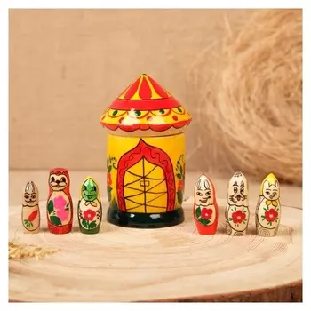 Сувенир "Теремок" анилин, 11 см