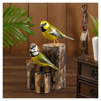 Сувенир "Три птички" дерево 20х15х27 см