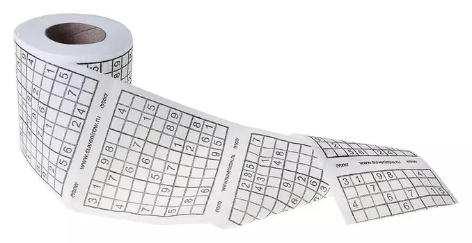 Сувенир туалетная бумага "Судоку"