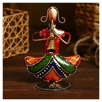 Сувенир "Уличный музыкант" металл. 13х8х19 см