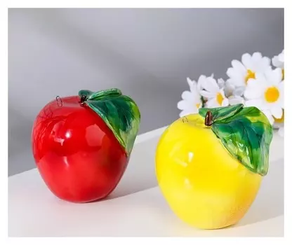 Сувенир "Яблоко", ярославская майолика, H=10