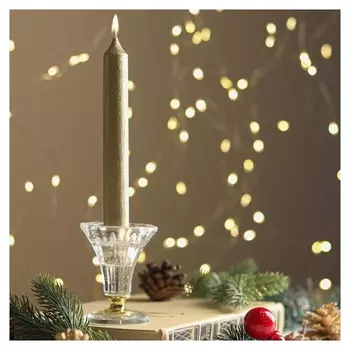 Свеча античная "Винтаж", 17х1,8 см, золотая