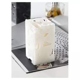 Свеча ароматическая декоративная "Ажурная", белый, 6х12 см, чистый хлопок