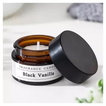 Свеча ароматическая в банке "Black Vanilla", 15 гр