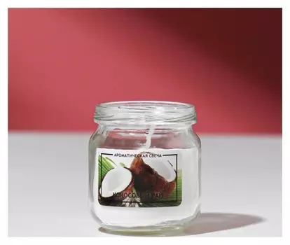 Свеча ароматическая в банке "Кокосовый рай"