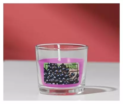 Свеча ароматическая в стакане алания "Смородина"