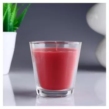 Свеча ароматизированная в стакане «Клубника»