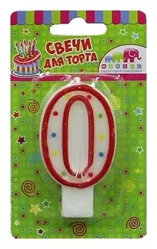 Свеча - цифра 0